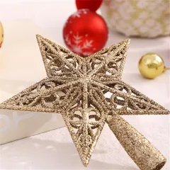 【新品】 DUOLEIMI ツリートップスター クリスマス トップスター 14cm クリスマスツリー 星 クリスマス飾り 送料無料