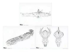 중고 原画イラストボード 宇宙戦艦ヤマト2205 新たなる旅立ち 後章 -STASHA- 2週目 입장자 특템 複製原画セット