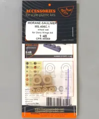 【新品】プラモデル 1/48 モラーヌ・ソルニエ MS.406C.1 ホイールセット (ドラウィングス用) ディティール｜在庫あり