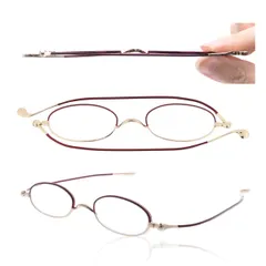 【送料無料】[SHIORI] 栞 老眼鏡 薄型リーディンググラス レディース オーバル ゴールド ワイン ブルーライトカット おしゃ