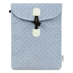 中古 【新品】 コーデュロイ ポルカドットタブレットポーチ トグルボタン付き | ソフトパッド入りスリーブ タブレット ノート 即納