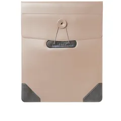 【期間限定】【新品】 【日本製】薄型！レトロな丸タック留め具のタブレット＆ノートPC用ケース[マトッテ・タブレ(Mサイズ・シャンパン