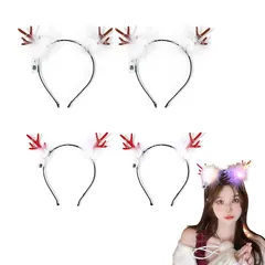 【送料無料】【新品】 [Coollooda] クリスマス カチューシャ (4個セット) クリスマス 髪飾り クリスマス トナカイ カ