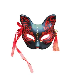 【期間限定】【新品】 [§ｐｏｄｒｅｓｕｍ＼柚梦夏] クリスマスの衣装のためのkitsuneフォックスマスク、動物のコスプレカブキハ