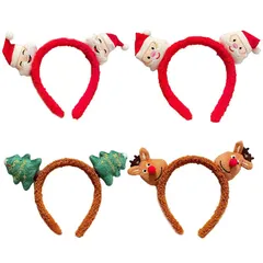 中古 【新品】 iikuru クリスマス コスプレ カチューシャ 4点 セット 髪飾り パーティー ヘア グッズ 大人 子供 即納