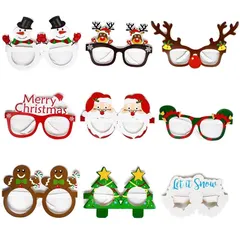 【新品】 [BEAUTY PLAYER] クリスマス メガネ 9個セット クリスマス仮装 コスプレ アントラー トナカイ 新着