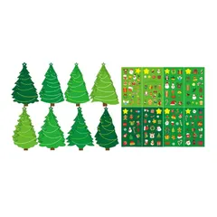 【送料無料】【新品】 LOL-FUN 【クリスマスオーナメント！】クリスマスツリーカード クラフト DIY クリスマスツリー グリー
