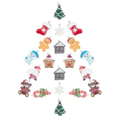 【新品】 SUNNYCLUE　クリスマス　チャーム　サンタ　雪だるま　チャーム　雪　冬　パーツ　クリスマスツリー　ピアス 新着