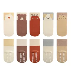 【新品】 [HAYAHARU] ベビーソックス 滑り止め付き キッズ靴下 アニマル柄 子供ソックス かわいい 快適 柔ら 新着