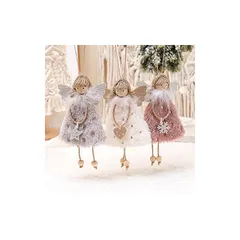 【送料無料】【新品】 クリスマス 天使 3個セット 天使の女の子 人形 ぬいぐるみ クリスマス オーナメント 吊り下げ 北欧 クリス