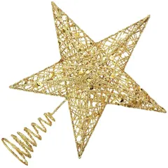 【新品】 ツリートップスター クリスマスツリート クリスマス 20cm 星型 中空 五芒星 飾りアクセサリー ツリートッ セール
