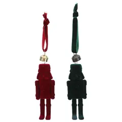【新品】 CALLARON くるみ割り人形 オーナメント クリスマス ツリー 飾り 2個セット 10. 送料無料