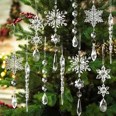 【期間限定】【新品】 Hopeholic クリスマス オーナメント 10個セット クリスマス 飾り アクリル 透明 クリスマスツリー