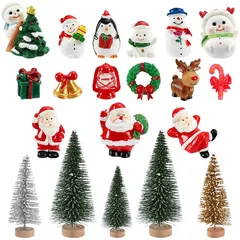 【新品】 JANLOFO クリスマス ミニチュア 20個 クリスマスオーナメント クリスマス飾り 置物 小物 サンタ 置 セール