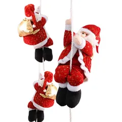 【新品】 iikuru クリスマス 飾り サンタクロース 人形 ぶら下がり サンタ オーナメント 飾り付け 部屋 装飾  送料無料