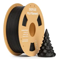 ★新品★DEEPLEE PLA 1.75mm 高精度・低反り・低臭・ノズル詰防・絡防止・紙スプール 1kg ブラック 6｜在庫あり