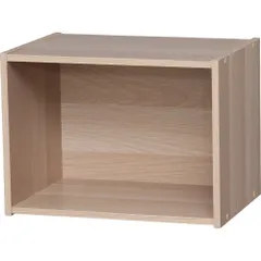 【送料無料】★新品★アイリスオーヤマ カラーボックス 1段 幅41.5×奥行29×高さ30.5cm ナチュラル CX-1 ad36b