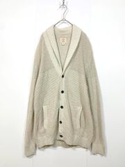 BROOKS BROTHERS ブルックスブラザーズ ショールカラー ニット カーディガン sizeL/アイボリー ■■メンズ