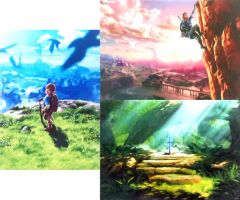 중고 ポスター アニメ B2ポスター3種セット リンク 「ゼルダの伝説 ブレス オブ ザ ワイルド」 マイニンテンドーポイントプログラム景品