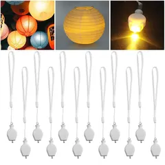 中古 【新品】 提灯 ライト led ちょうちんライト 12個セット バルーン ランタン用のランプ 提灯 高輝度ミニLED お 即納