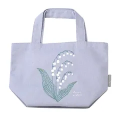 中古 【新品】 ケーイーアイ(Kei) 刺繍ミニトートバッグ スズラン 275×105×185(290)Hmm IT003-1 即納