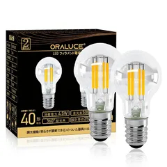 【送料無料】【新品】 ORALUCE LED電球 ミニクリプトン電球 E17口金 40W形相当 クリアタイプ 小型電球 電球色 4.