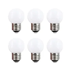 【新品】 LED電球 0.9W 50lm 口金E26 G45 昼白色5000K 小型電球 シャンデリア 10W形相当 6 新着