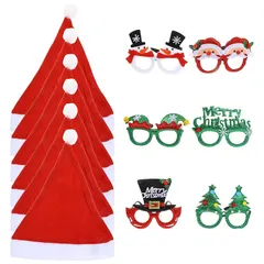 中古 【新品】 Lurrose サンタ帽 サンタ 帽子 かわいい クリスマス サンタクロース パーティー用品 大人 男女兼用（ 即納