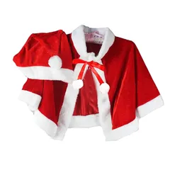 【送料無料】【新品】 Ymgot クリスマス マント サンタ コスプレ キッズ 大人 サンタクロース ポンチョ ケープ サンタ服 聖
