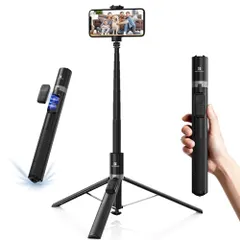 K&F CONCEPT セルフィースティック スマホ 三脚 自動開閉 175cm 360°回転 軽量 コンハ?クト 安定 新着