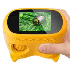 【期間限定】Temodu子供用顕微鏡・望遠鏡 一体型、HDイクロスコープ デジタル顕微鏡カメラ 2.0インチマ 1000 倍の倍率 