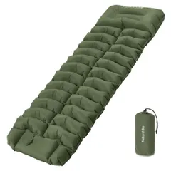 【送料無料】Naturehike エアーマット キャンプ マット【足踏み式 厚手9.5CM】エアマット コンパクト 枕付き/枕なし 