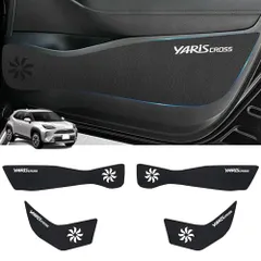 K◆ヤリスクロス 10 系 ドアキックガード ブラック ロゴあり 4点セット | YARIS CROSSロゴ入り,専用設 セール