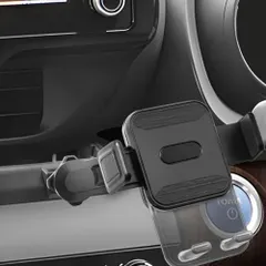 中古 K◆LUWU ヤリスクロス10系/15系専用スマホホルダー 360度回転・ワンタッチクリップ 携帯ホルダー スマホスタン 即納
