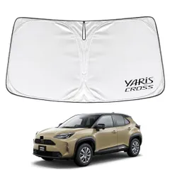 K◆ヤリスクロス 10系 専用設計 サンシェード フロントガラス用 ロゴ付き 日焼け防止 断熱 UVカット 紫外線カット 新着