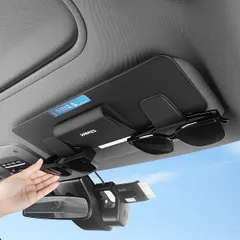K◆ヤリス カー サングラスホルダー メガネクリップ2つ カード用ポケット3つ サンバイザーに嵌め込む 対応 新型 ヤリ｜在庫あり