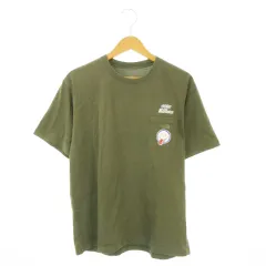 【激安】ザノースフェイス THE NORTH FACE Tシャツ カットソー アウトドアウエア M 緑 グリーン ポケット付き 