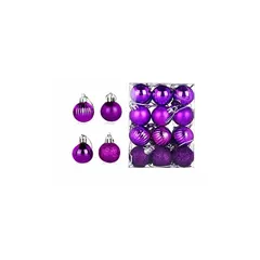 中古 【新品】 JunyueLiang クリスマスボール 24個セット 直径3cm クリスマスオーナメント ツリー飾り ツリー 即納