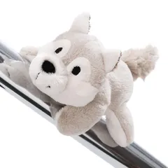 【即納】【NICI】マグネットニキ FF2024 ウルフ ウィニー 12cm マグネット ぬいぐるみ グレー 