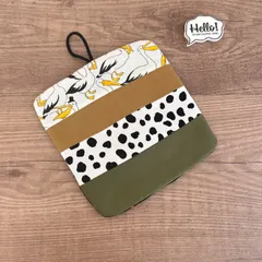 中古 No.25 裏も可愛い♡パッチワークポットマット✴︎ペリカン 即納