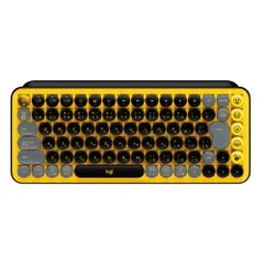【送料無料】ロジクール POP KEYS K730YL メカニカル ワイヤレス キーボード イエロー 日本語配列 メカニカルキーボー