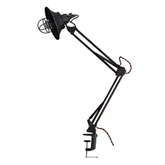 Ampoule クランプライト 照明 おしゃれ デスクライト アイアン 照明器具 間接照明 電球別売 ブラック クリップ｜在庫あり