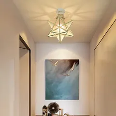 中古 シーリングライト 1灯 E17 led対応 北欧 ガラス おしゃれ 小型シーリングライト 照明器具 天井照明 引掛シーリ 即納