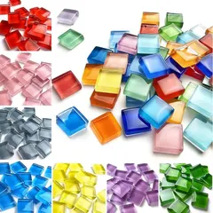 life2キク モザイクタイル ガラスタイル 1cm角 500g ミックスカラー セール