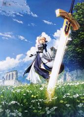 중고 ポスター B1ポスター セイバー ティザービジュアル 「TYPE-MOON展 Fate/stay night -15年の軌跡-」