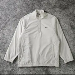 【即納】NIKE GOLF ハーフジップジャケット 白