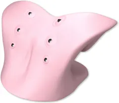 ネックピロー 首枕 ストレッチ 首まくら ピンク 新着