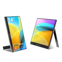 【送料無料】14インチポータブルモニター、1920x1200Pディスプレイ、60Hz、99%sRGB、mini HDMI、USB-C
