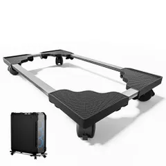 【即納】CPUスタンド キャスター付き 組立簡単 デスクトップPC 置き台 ブラック 幅25-37cm×長さ43-57cm無段階