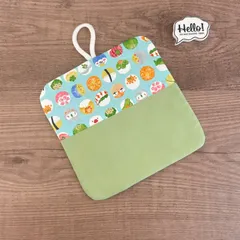 中古 No.31 裏も可愛い♡パッチワークポットマット✴︎和柄鳥さん 即納
